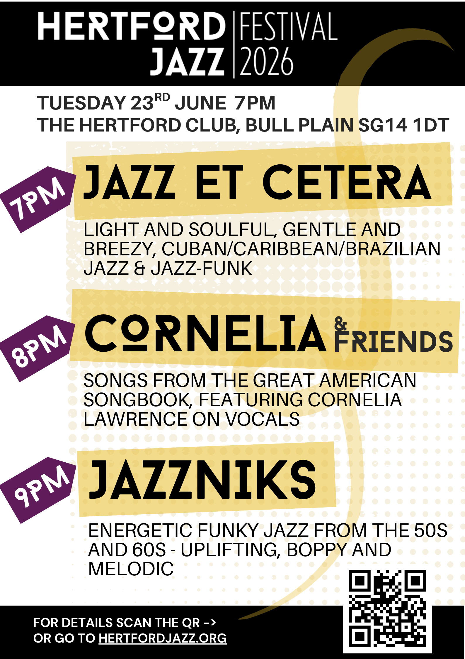 JAZZNIKS PLUS  CORNELIA AND FRIENDS 23 june 2026