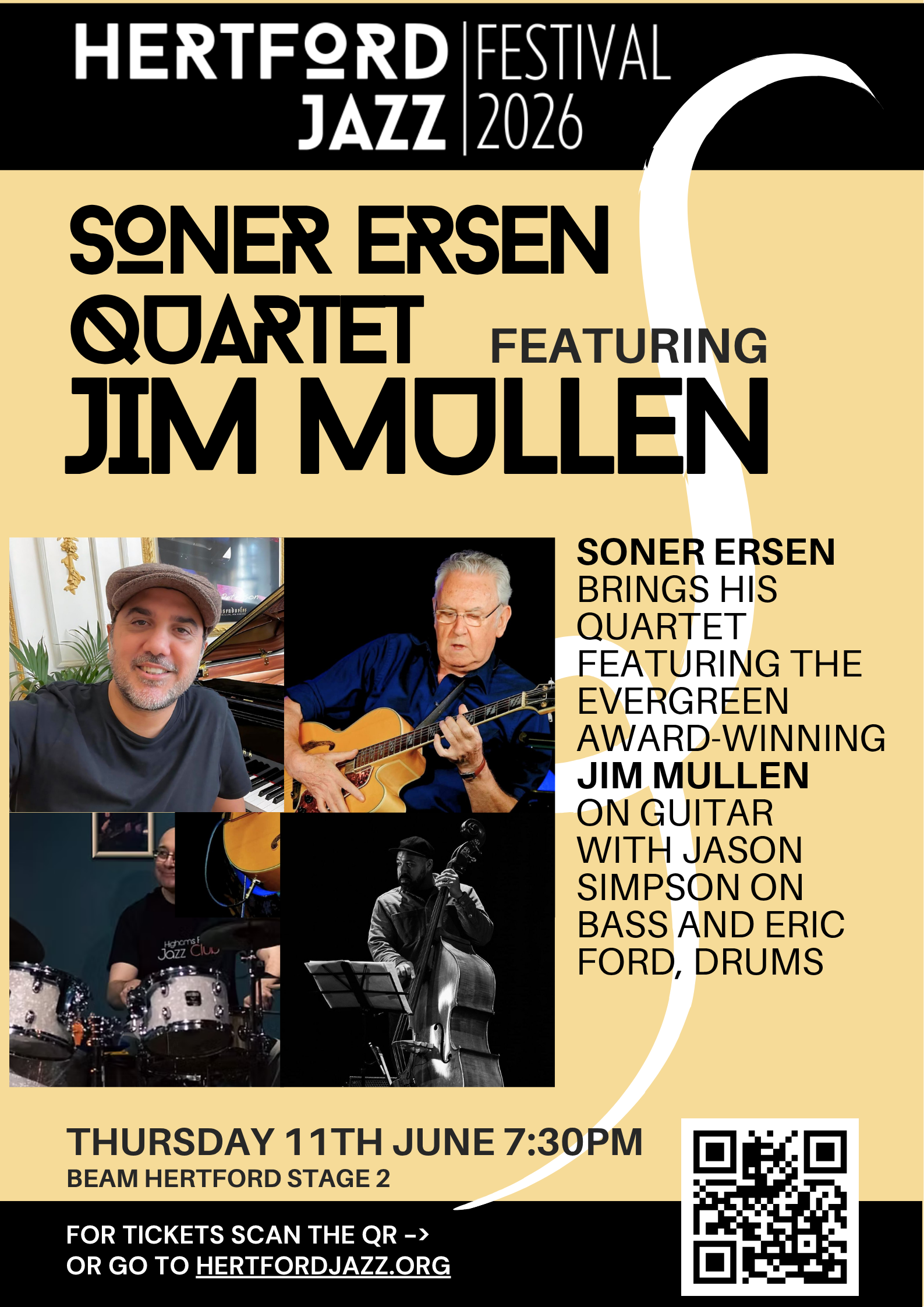 SONER ERSEN QUARTET featuring  JIM MULLEN