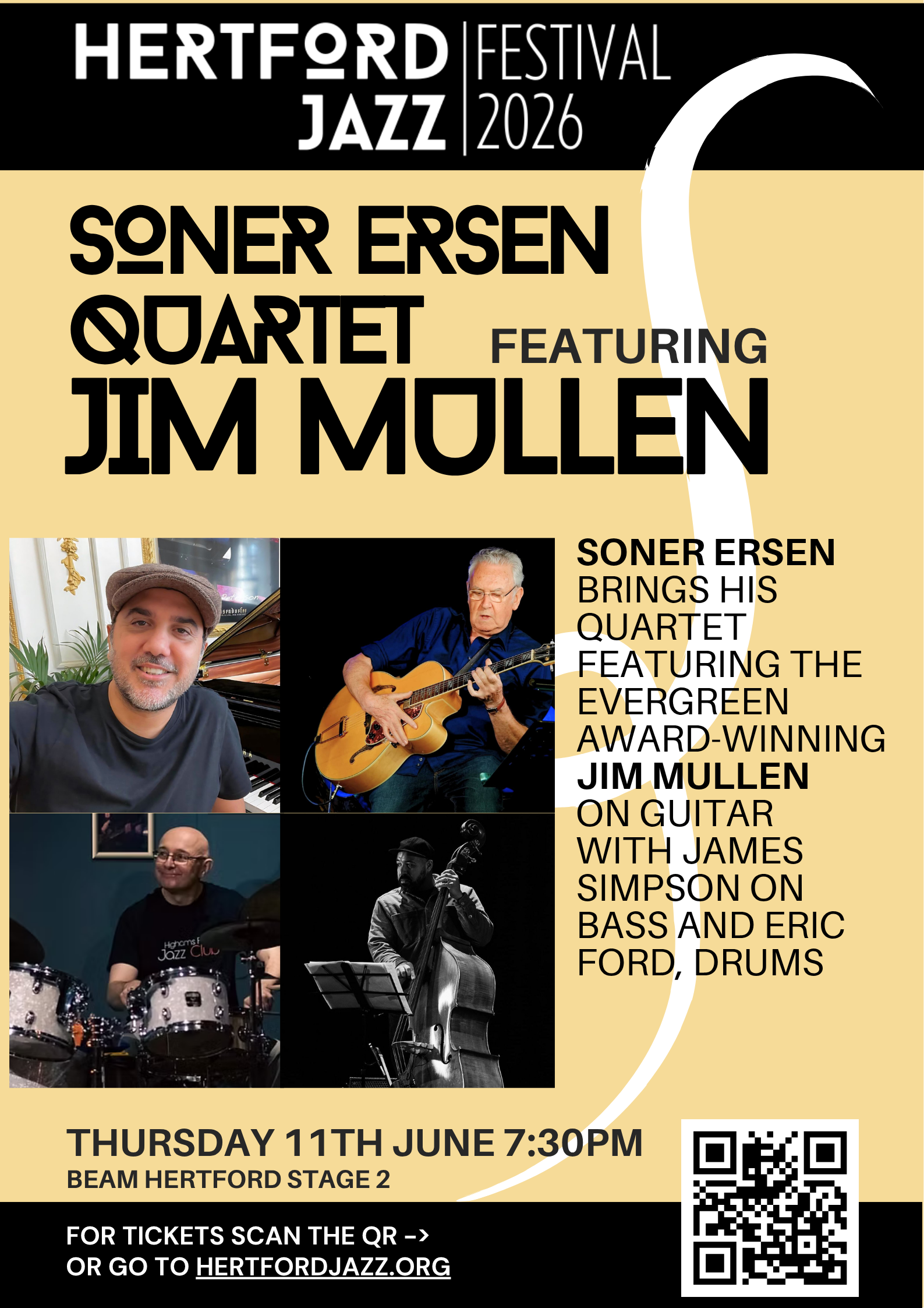 SONER ERSEN QUARTET featuring  JIM MULLEN
