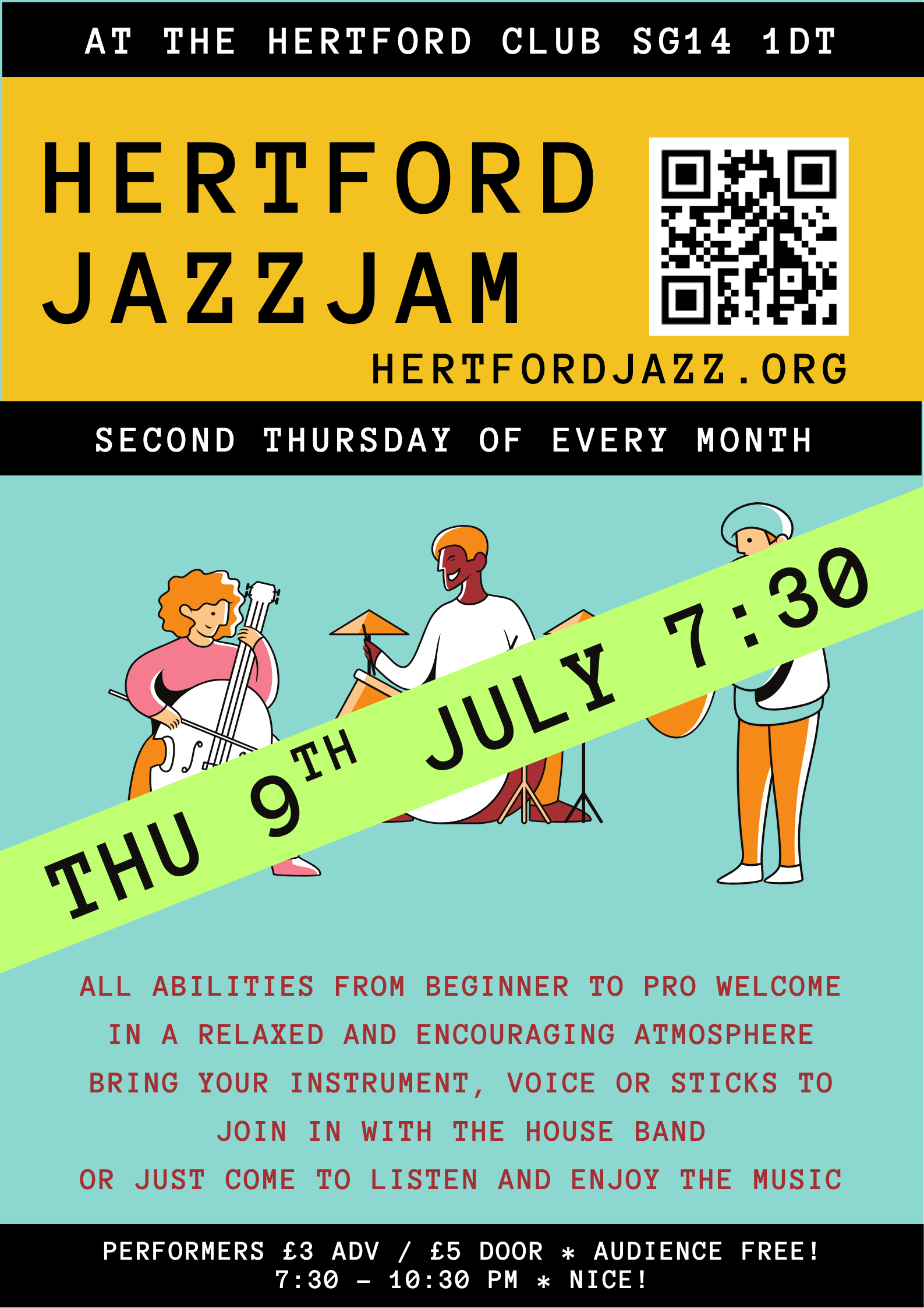 HERTFORD JAZZ JAM -  JULY