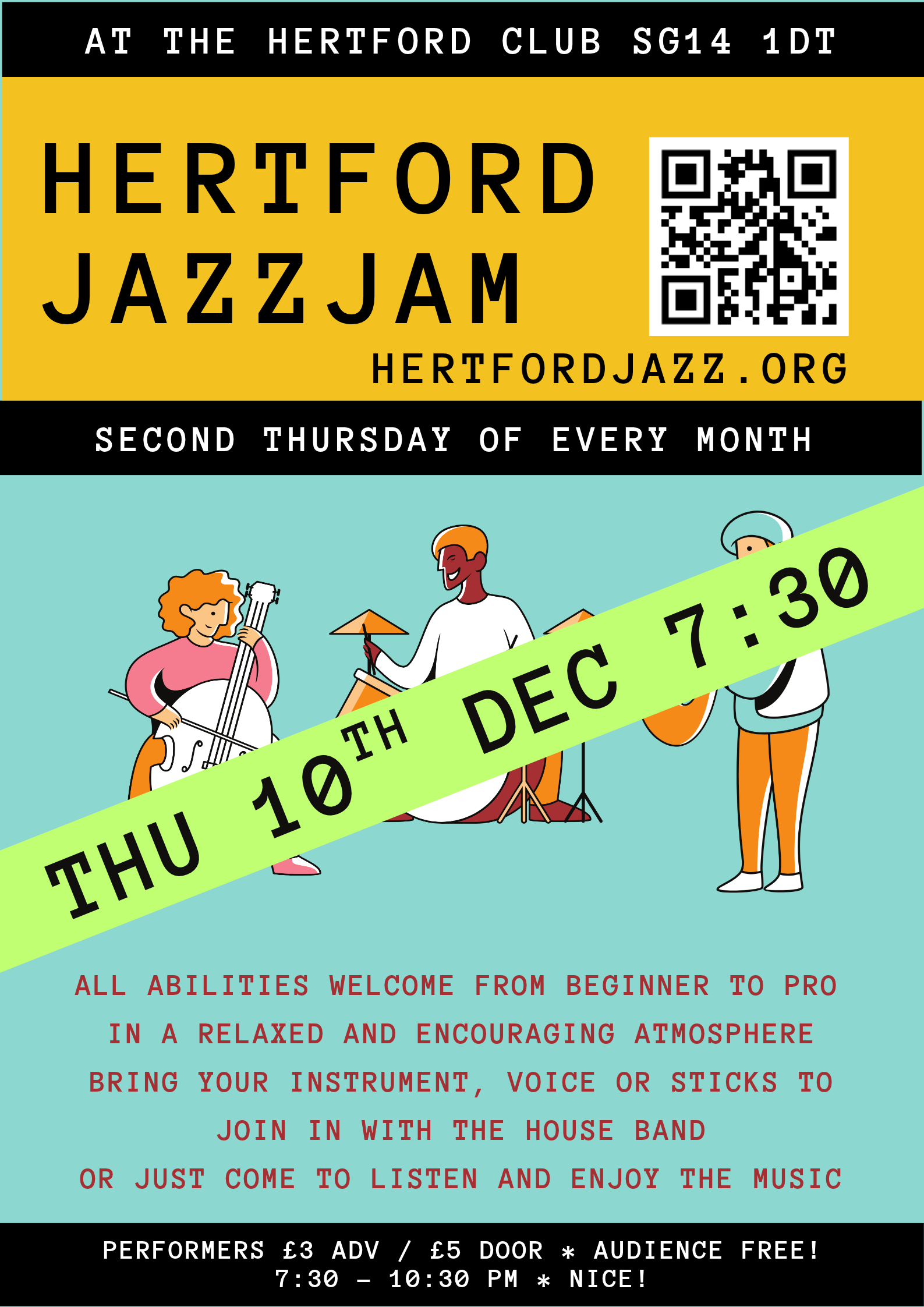 HERTFORD JAZZ JAM - DECEMBER