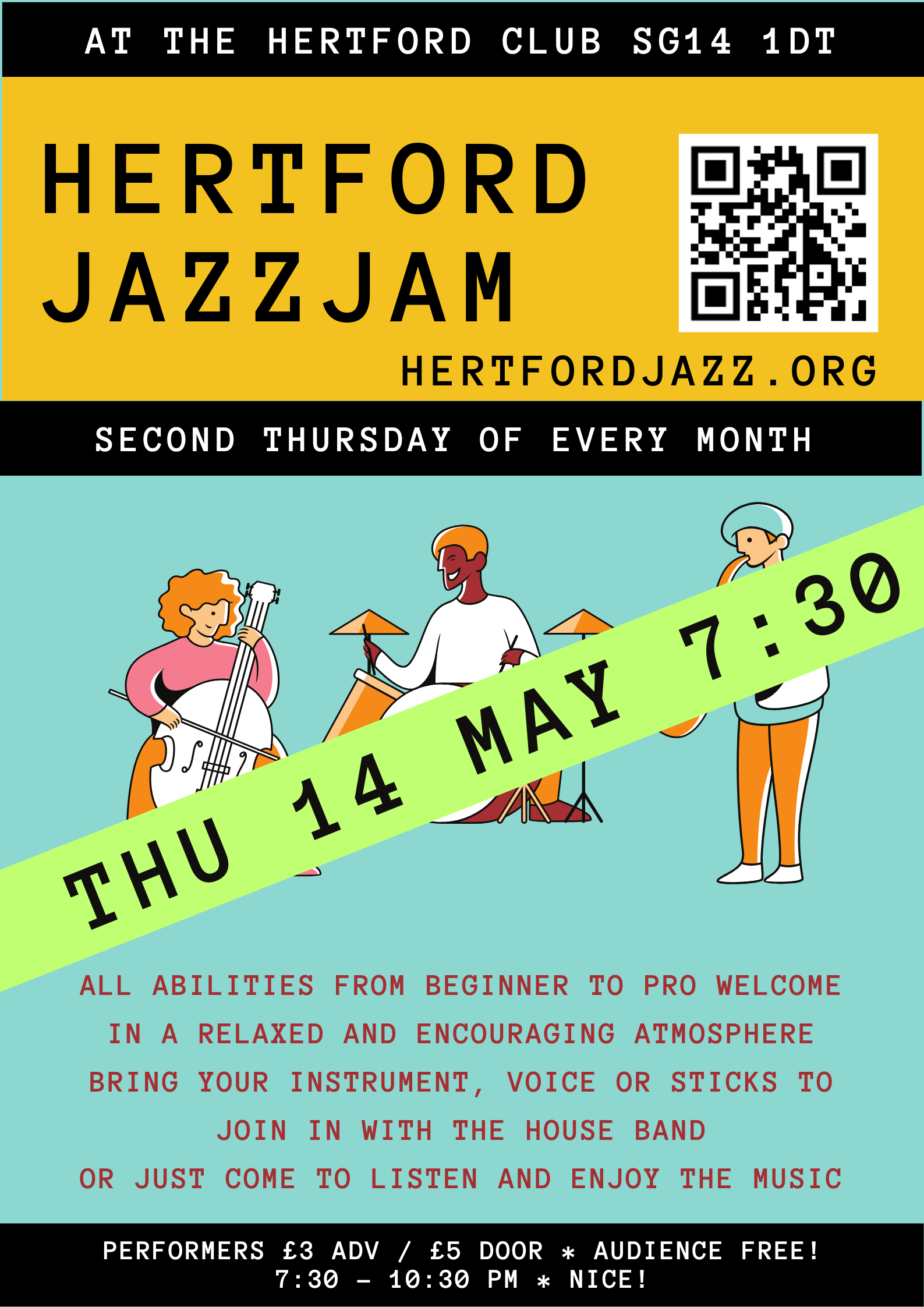 HERTFORD JAZZ JAM -  MAY