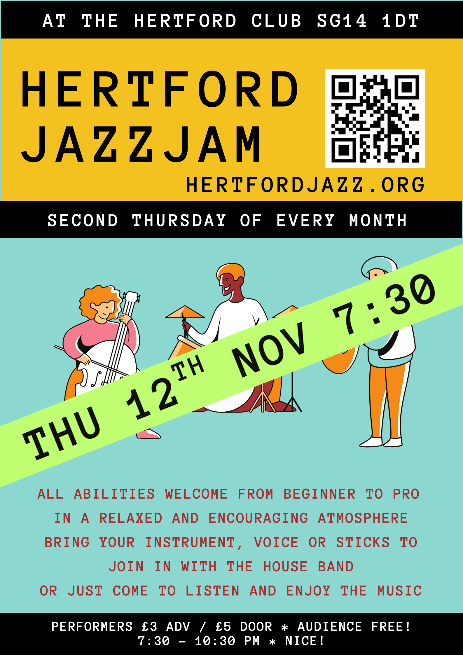 HERTFORD JAZZ JAM - NOVEMBER